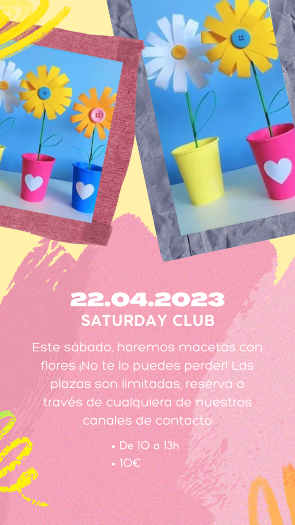 Academia de inglés en Murcia Historia de Instagram saturday club 22 de abril