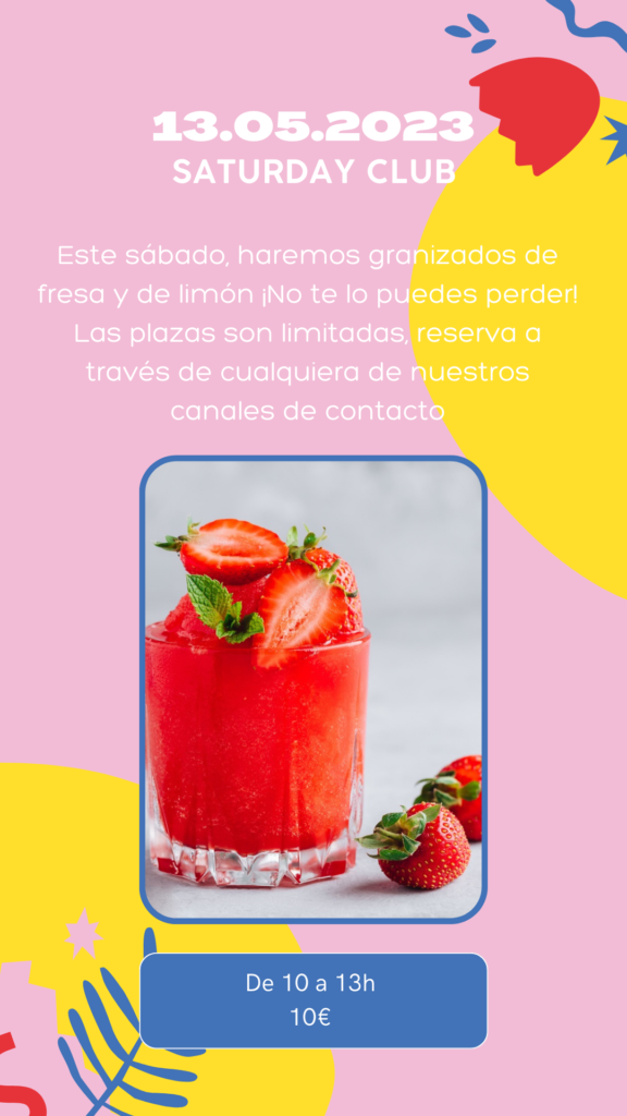 Academia de inglés en Murcia Historia de instagram 13 de mayo saturday club