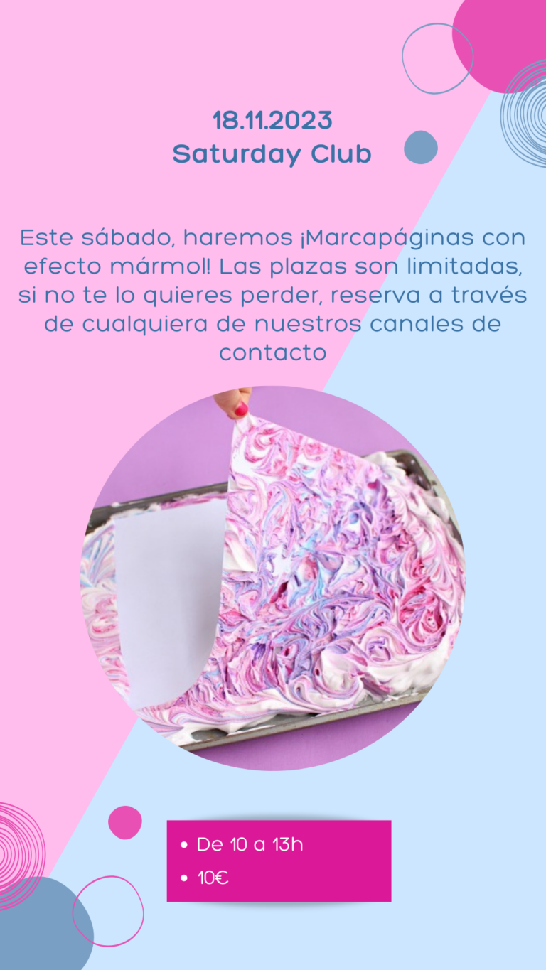 Academia de inglés en Murcia Instagram Story 18 de noviembre saturday club 1