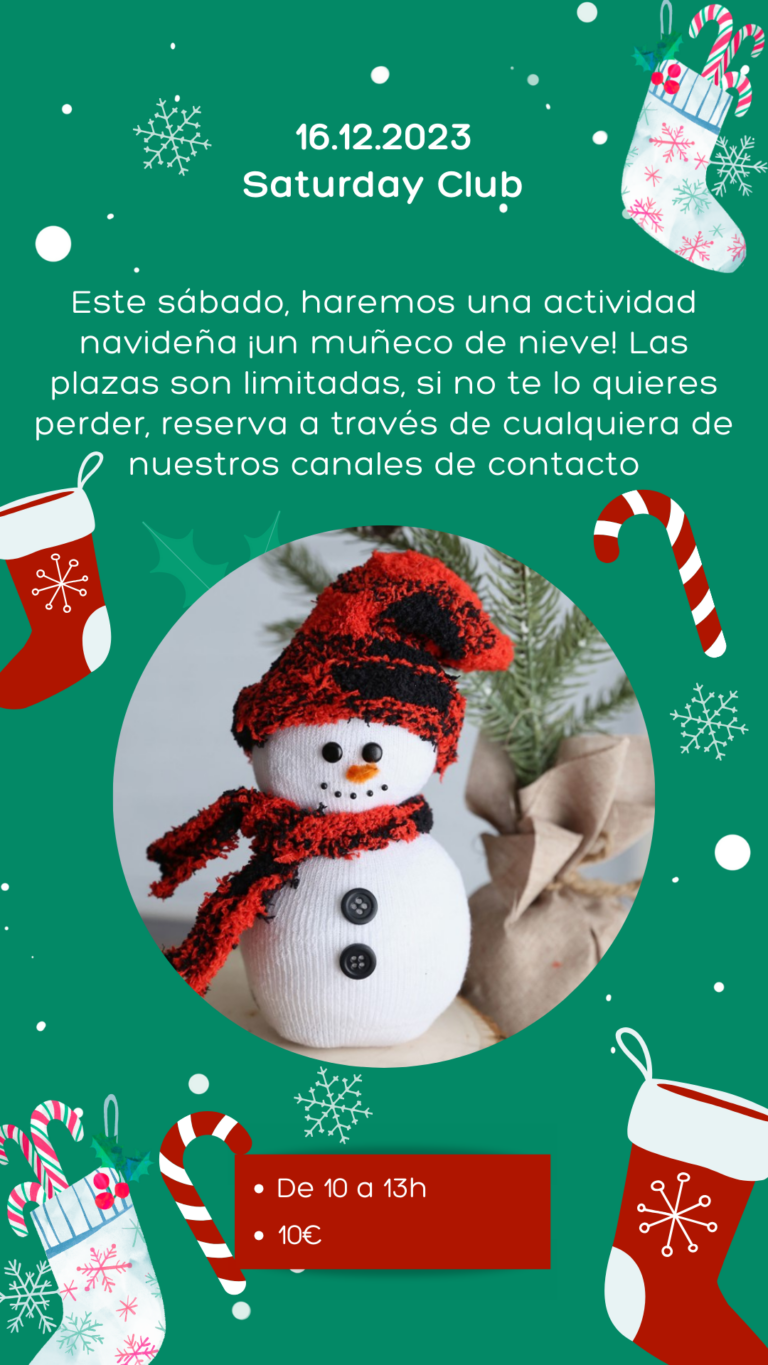 Academia de inglés en Murcia Saturday Club 16 de diciembre Instagram Story