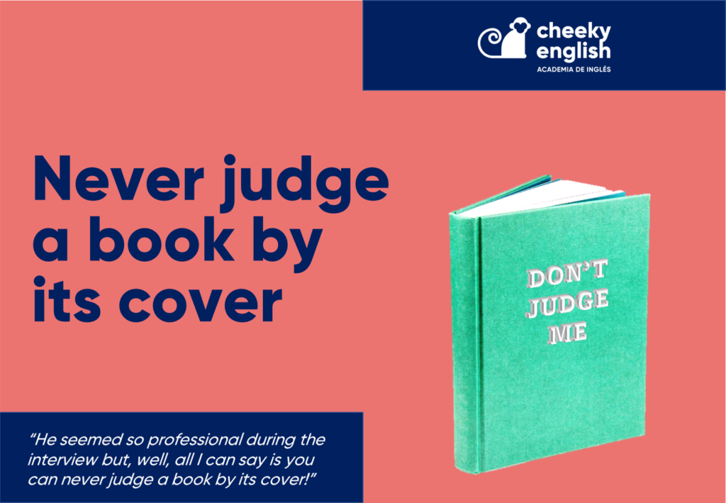 never judge a book by its cover