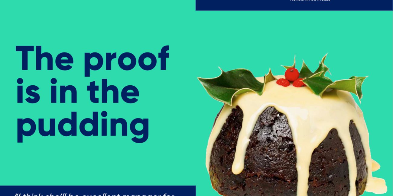 Cursos de inglés con profesor nativo proof in the pudding