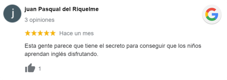 reseña niños clases de inglés 1