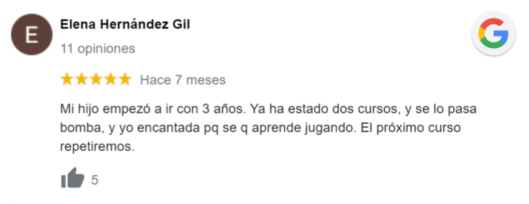reseña niños clases de inglés 3