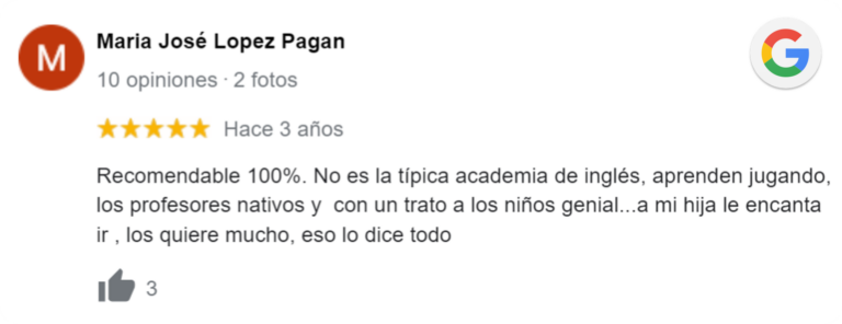 reseña niños clases de inglés 8