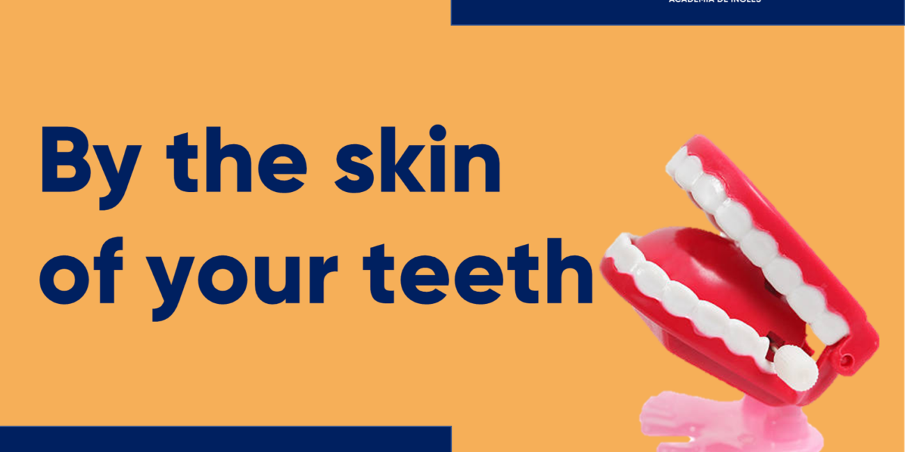 Cursos de inglés con profesor nativo skin of your teeth