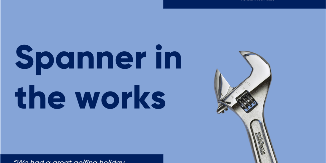 Cursos de inglés con profesor nativo spanner in the works