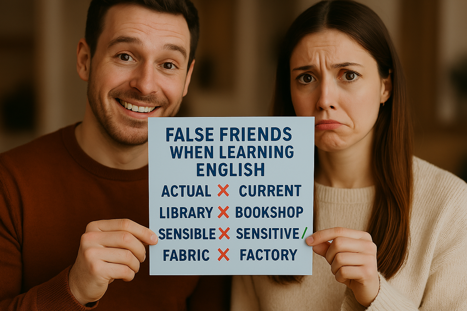 Cursos de inglés con profesor nativo False Friends en el Inglés Cursos de inglés con profesor nativo false friends 2