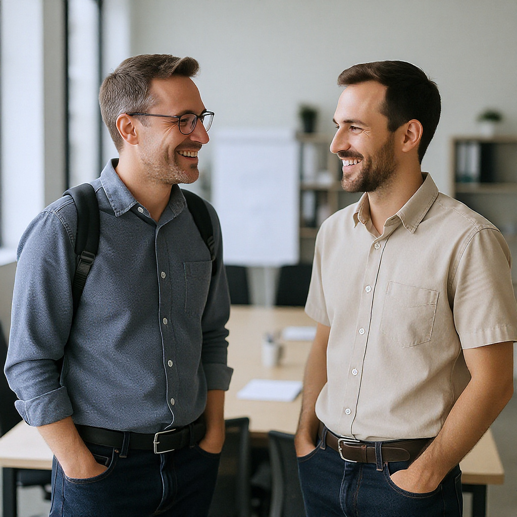 Cursos de inglés con profesor nativo Errores comunes en entrevistas en inglés Cursos de inglés con profesor nativo casual office workers