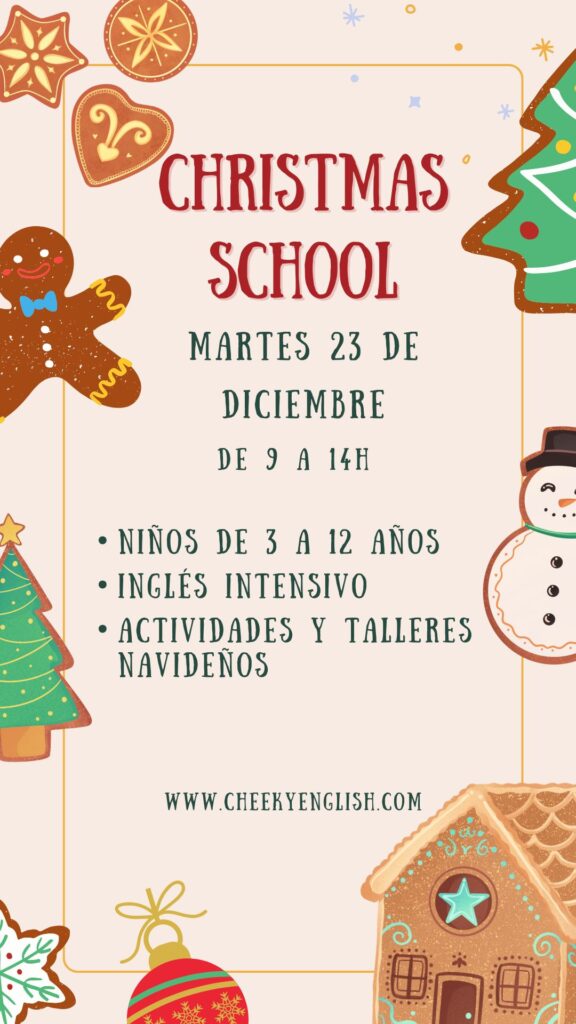 Cursos de inglés con profesor nativo Escuela de Navidad Cheeky English 2025
